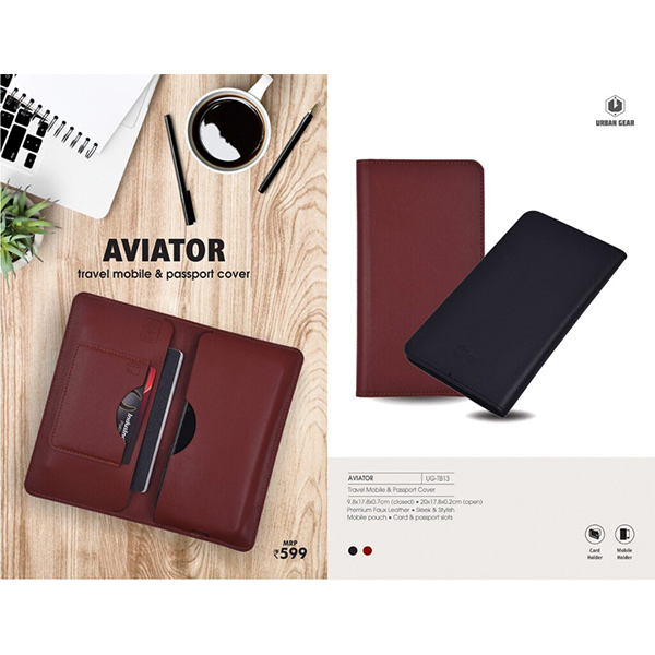 Aviator Multipurpose Passport & Mobile Cover