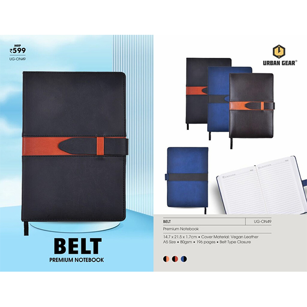Note Books (Cushioned Hard Bound) Belt