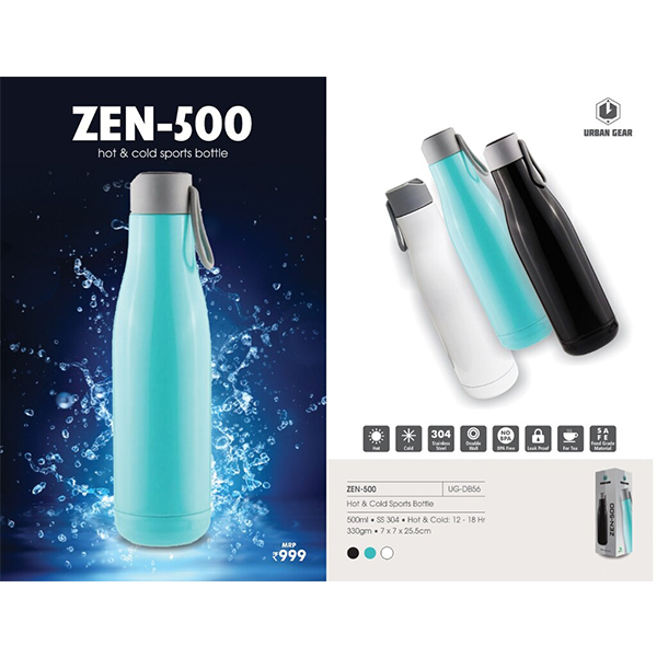 Stainless Steel Hot N Cold Bottle (500Ml) Zen - 500
