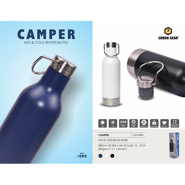 Stainless Steel Hot N Cold Bottle (500Ml) Camper