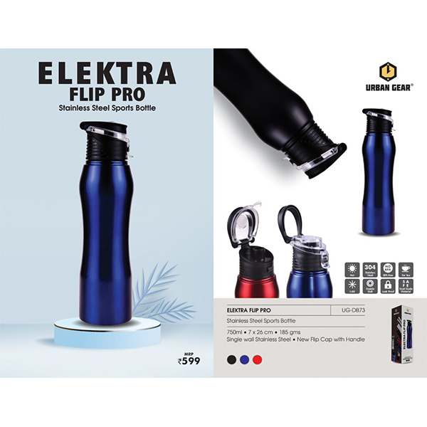 Stainless Steel Sports Bottle - 750Ml Elektra Flip Pro