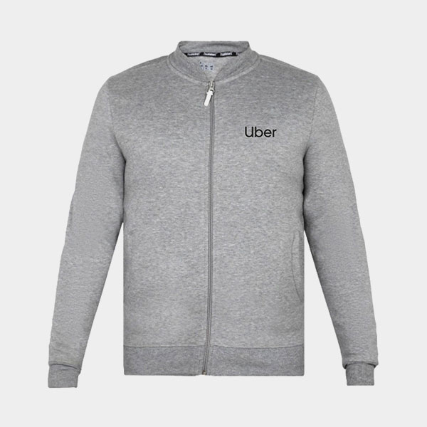 Elan B2B Zipper Jacket Anthra Gery 3430119 Cotton / Poly Terry