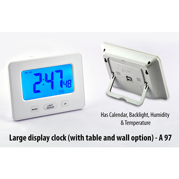 A97 – Large Display Clock (With Table And Wall Option)