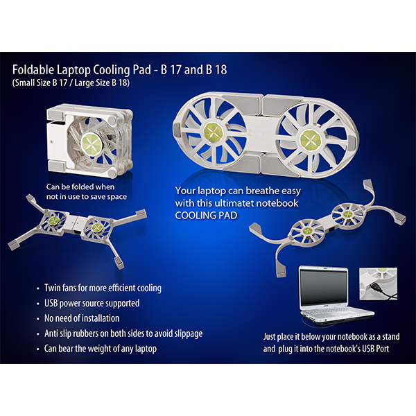 Cb17 – Folding Laptop Stand With Usb Fan