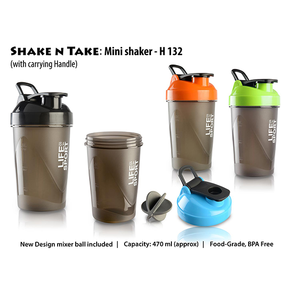 H132 – Shake N Take: Mini Shaker With Handle