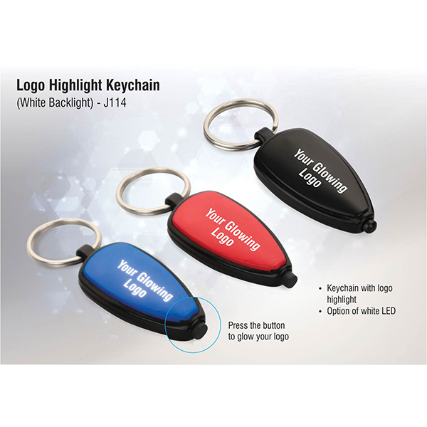 J114 – Logo Highlight Keychain (White Backlight)