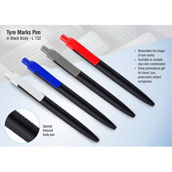 L132 – Tyre Marks Pen In Black Body