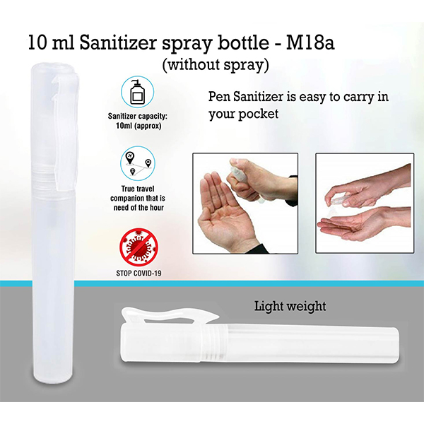 M18A – 10 Ml Sanitizer Spray Bottle (Without Spray)