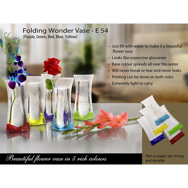 E54 – Folding Wonder Vase (Unbreakable, Leakproof, Easy To Carry)