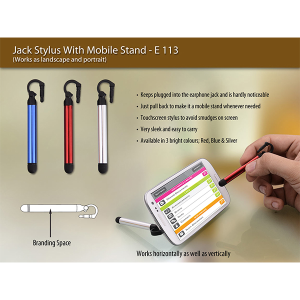 E113 – Jack Stylus With Mobile Stand