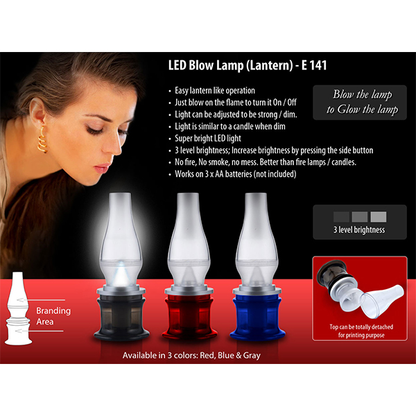 E141 – Led Blow Lamp (Lantern) (With 3 Step Light)