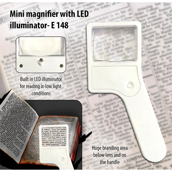 E148 – Mini Magnifier With Torch