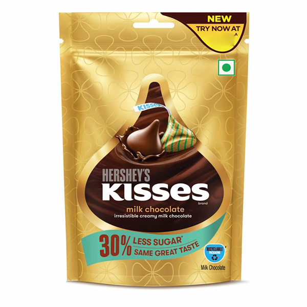 Kisses 30% Less Sugar Pack 36G