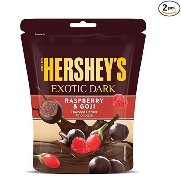 Hershey'S Exotic Dark Raspberry & Goji Pouch 100G