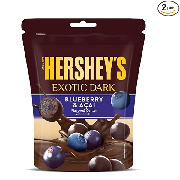 Hershey'S Exotic Dark Blueberry & Acaipouch 100G