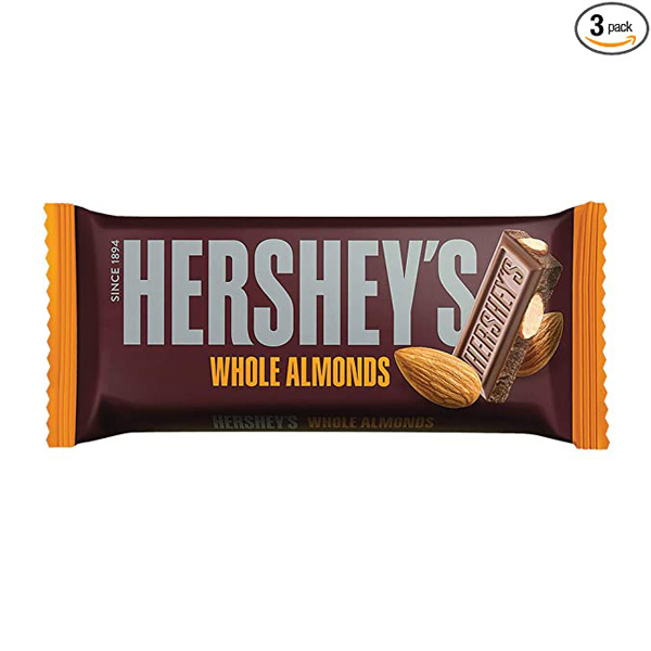 Hershey'S Bar Whole Almonds 100G