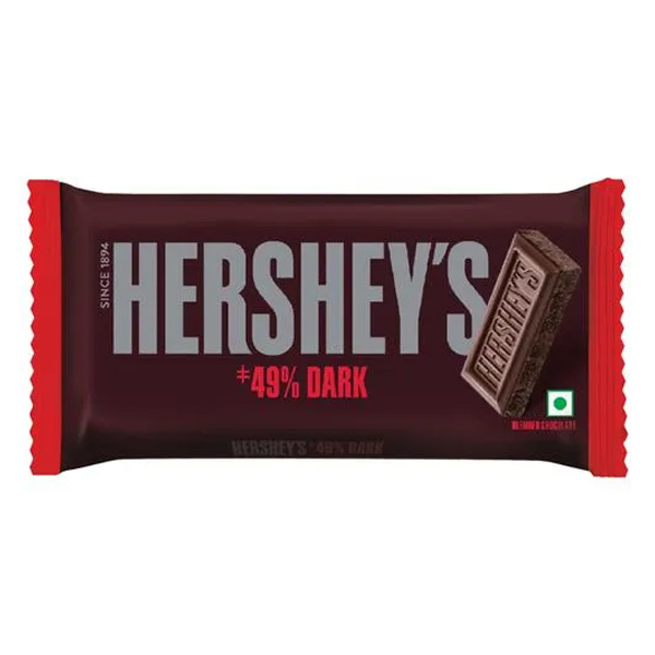 Hershey'S Bar Dark Chocolate New 100G