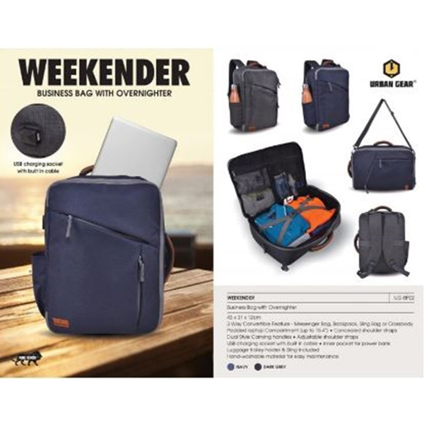 Business Bag With Overnighter - Weekender
