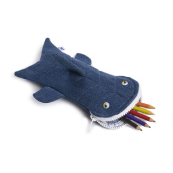 Shark Shaped Pencil Pouch (Set Of 2)