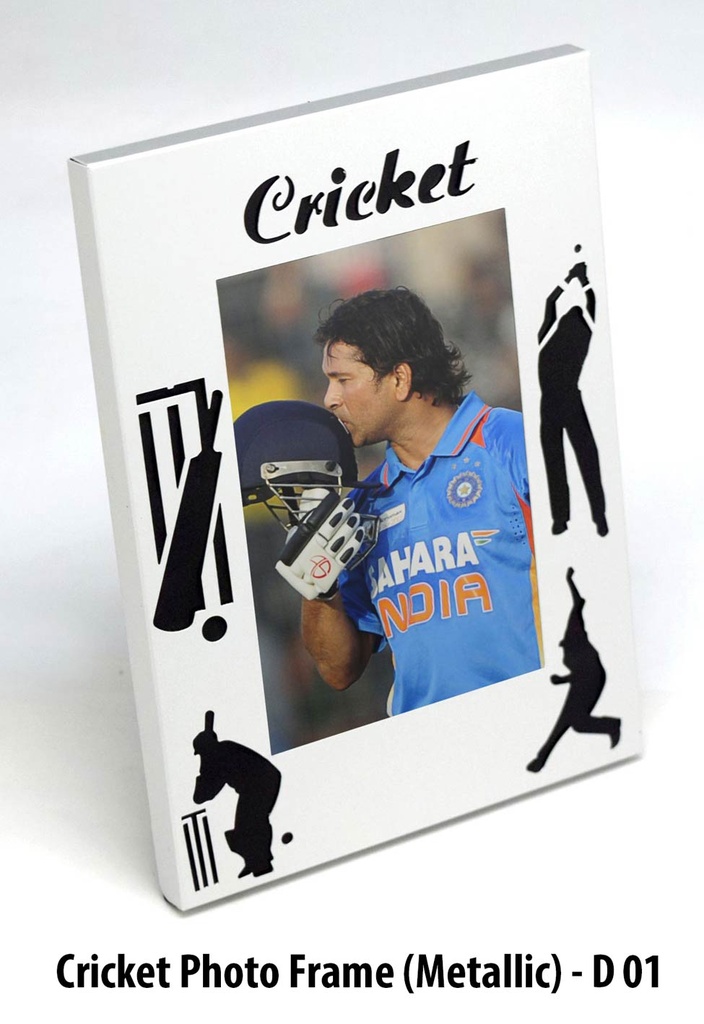 D01 – Cricket Photo Frame (Metal)