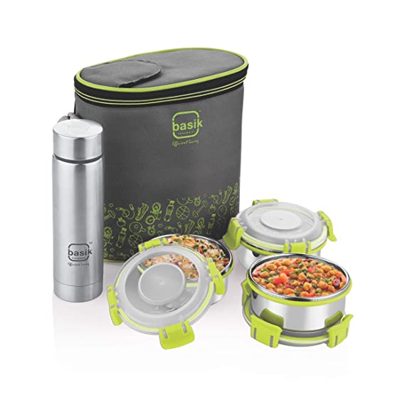 Basik Lunch Box Featherline Click & Sip 4