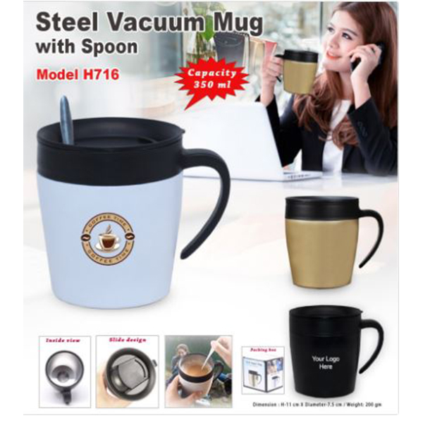 H716 Steel Vacuum Mug