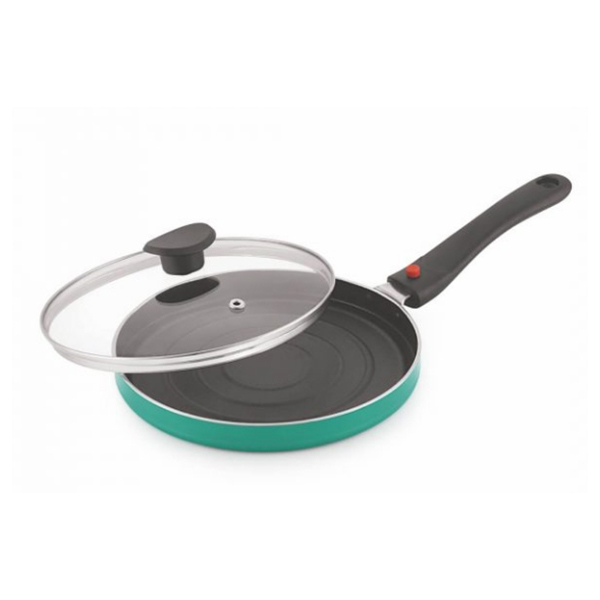 The Chef Story Fun Series Non Stick Pizza Pan 22 Cm, Green