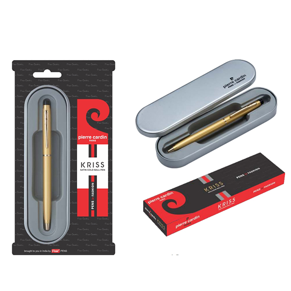 Kriss Satin Gold Finish Ball Pen