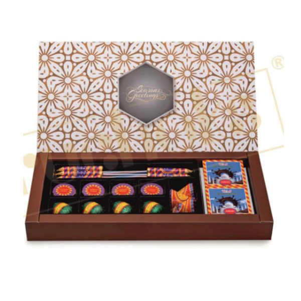 P2 + Ladi - Premium Diwali Cracker Box + 2 Candle