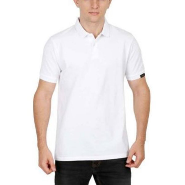 Unisex White Polo Tee