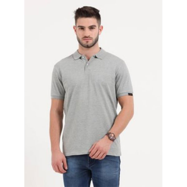 Unisex Light Grey Polo Tee