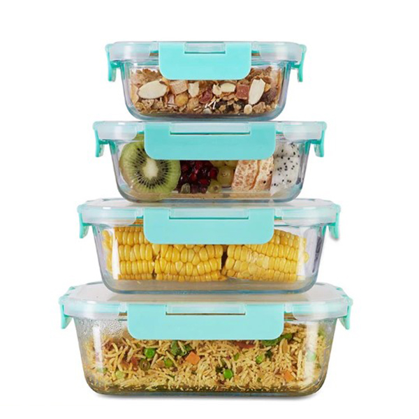 370Ml, 640Ml, 1040Ml, 1520Ml Allo Foodsafe Microwave Oven Safe Glass Container