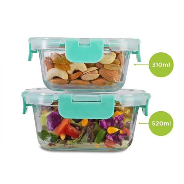 310Ml, 520Ml Allo Foodsafe Microwave Oven Safe Glass Container