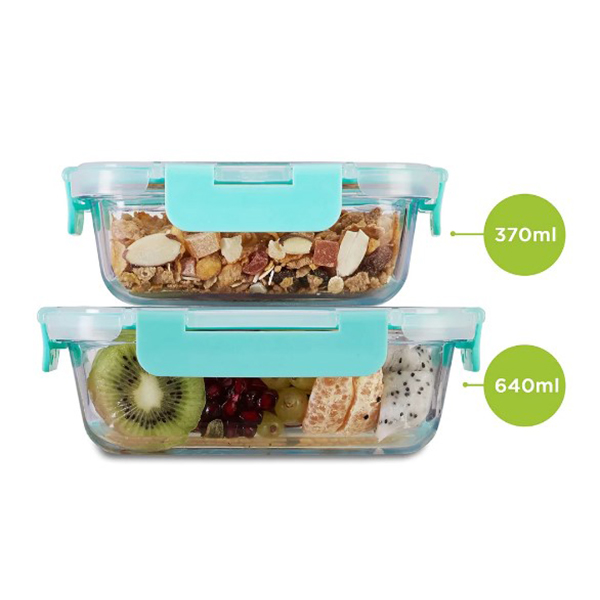 370Ml, 640Ml Allo Foodsafe Microwave Oven Safe Glass Container