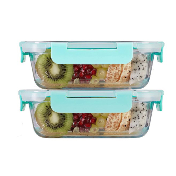 640Ml X 2 Allo Foodsafe Microwave Oven Safe Glass Container