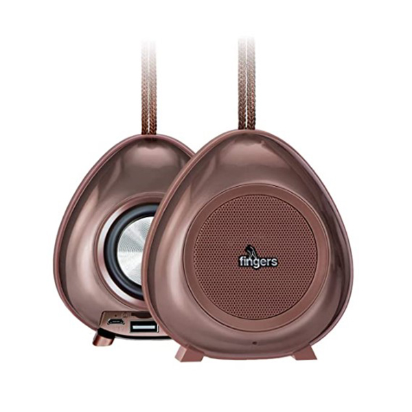 Fingers Brownie2 Portable Speakers [Bt | Usb/Sd | Fm | Aux | 5W]