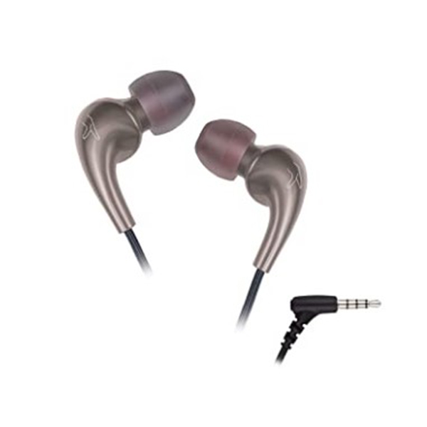 Fingers Beautific Wired Earphones - Dark Silver | Cherry Red