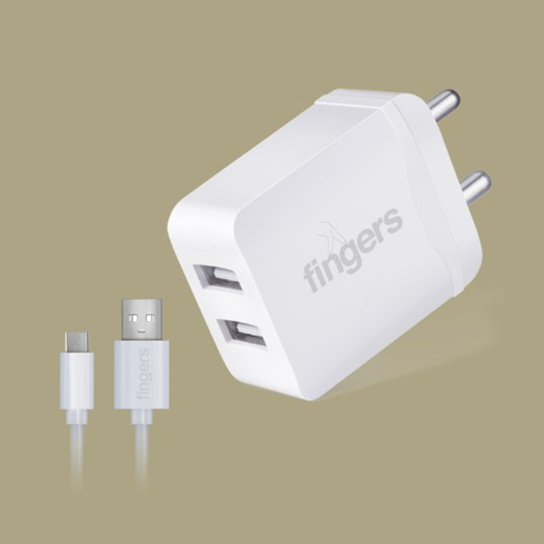 Fingers Pa-Dual Usb + Cable (Micro) Mobile Adapters