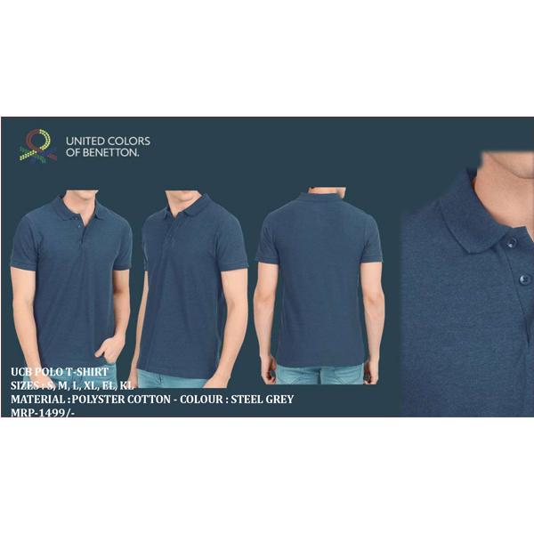 Ucb Polo T-Shirt Polyster Steel Grey