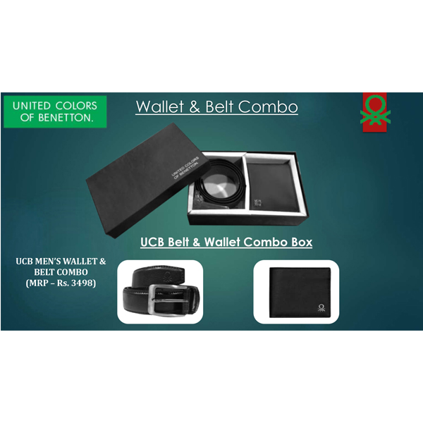 Ucb Men’S Wallet & Belt Combo