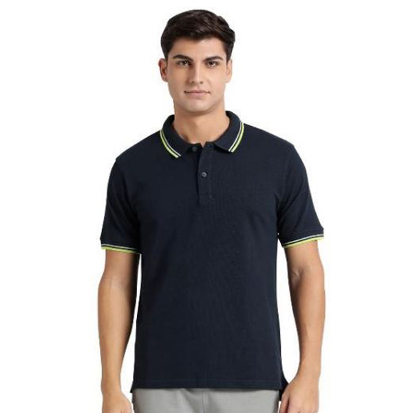 Cotton Polo With Tipping T- Shirt