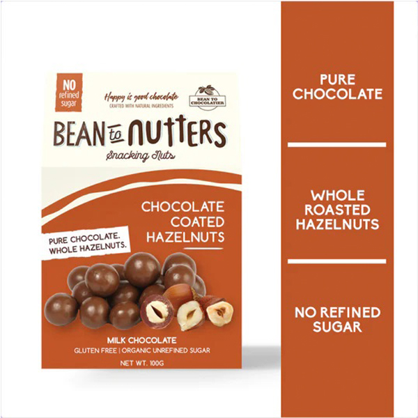 Bean To Nutters - Milk Chocolate Hazelnut 100 Grams