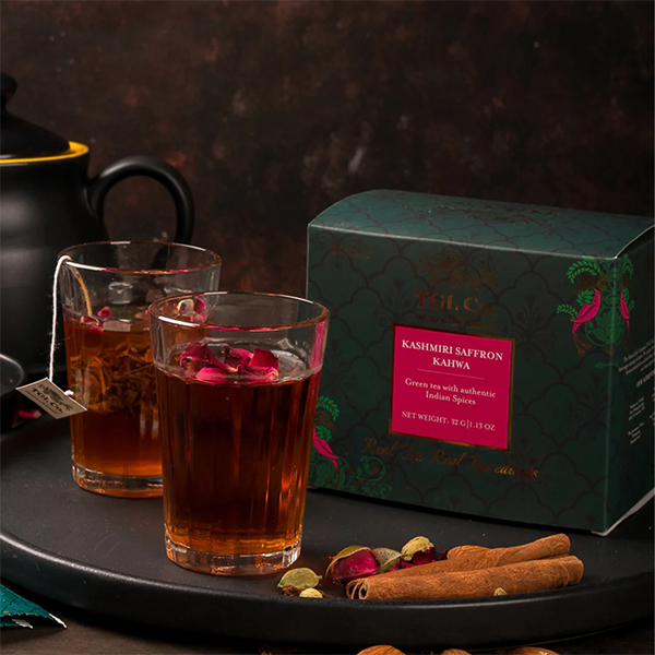Kashmiri Saffron Kahwa Green Tea Bags