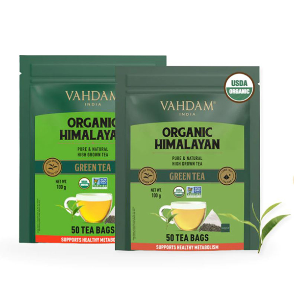 Organic Himalayan Green Tea - 100 Tea Bags