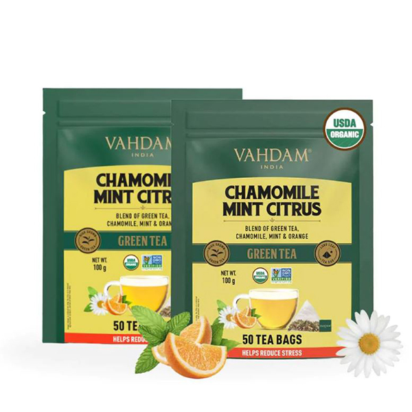 Chamomile Mint Citrus Green Tea - 100 Tea Bags