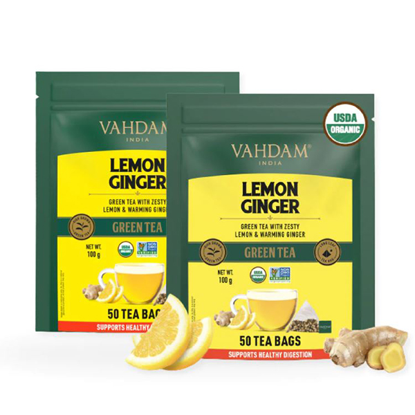 Lemon Ginger Green Tea - 100 Tea Bags