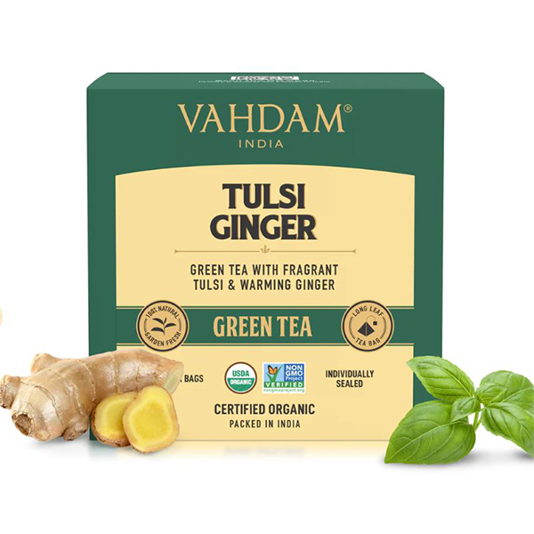 Tulsi Ginger Green Tea - 15 Tea Bags