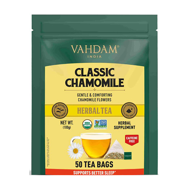 Classic Chamomile Herbal Tea Tisane - 50 Tea Bags