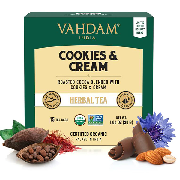Cookies & Cream Herbal Tea Tisane - 15 Tea Bags