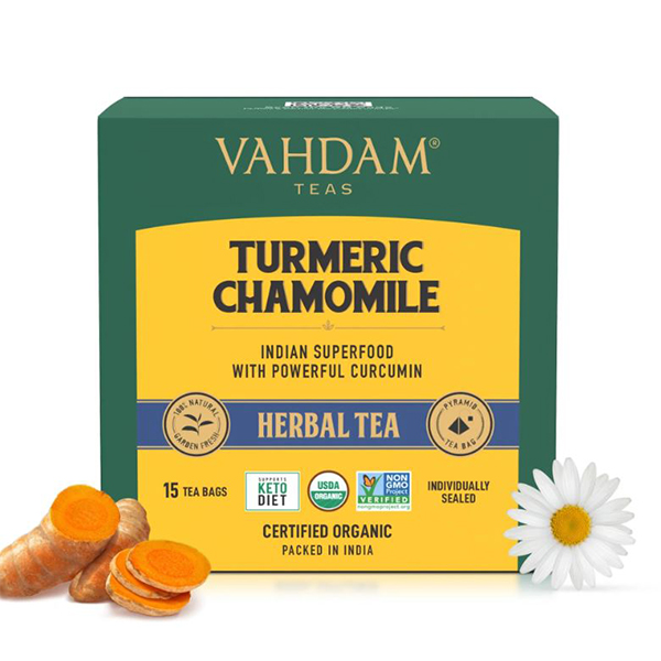 Turmeric Chamomile Herbal Tea - 15 Tea Bags